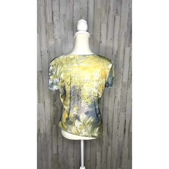 Josephine Chaus Sport Women's Floral Print Short Sleeve T-Shirt Size Medium‎ - Picture 3 of 5